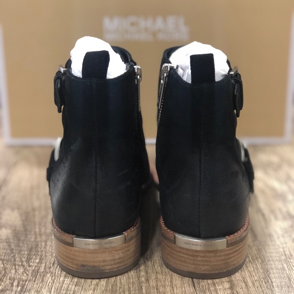 Michael Kors Suede Adam Monk Strap Bootie - Picture 4 of 7